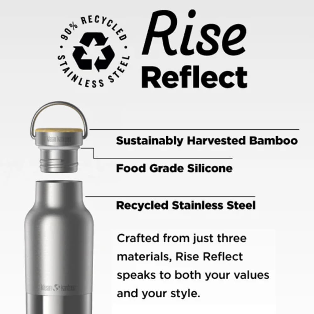 Insulated Reflect 355ml (w/ Bamboo) Brushed Stainless, view: 2