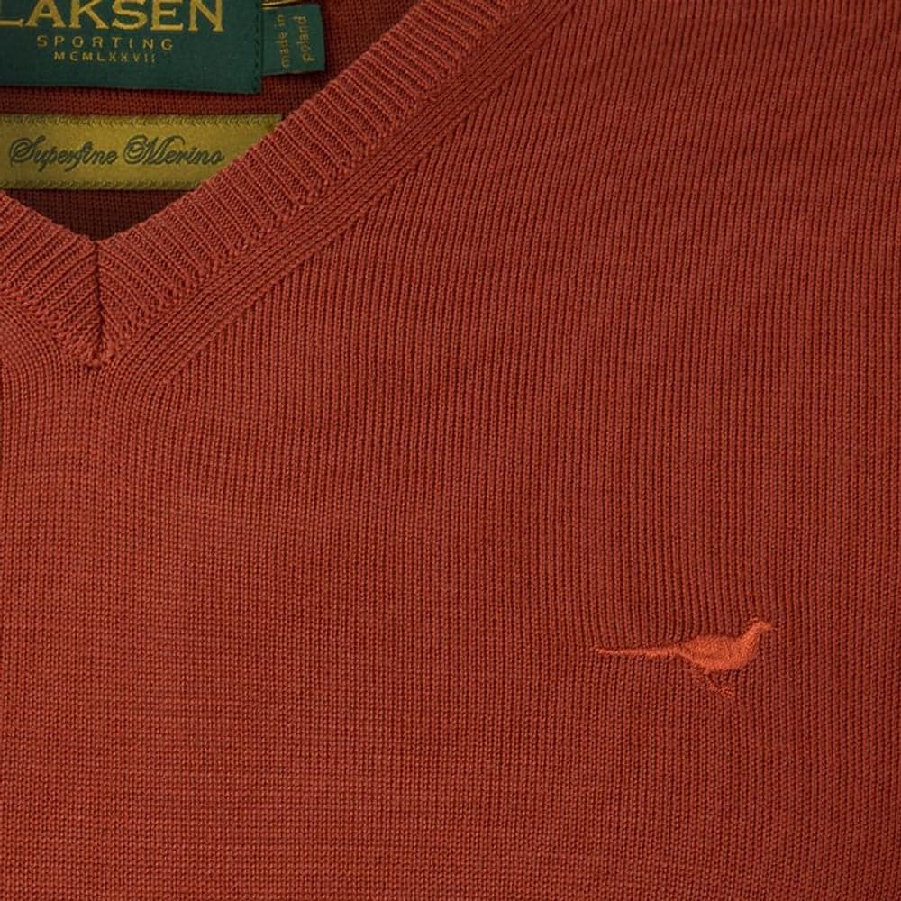 M's Sussex V-Neck Burnt Orange, view: 3
