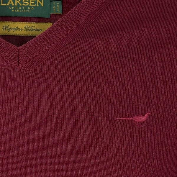 M's Sussex V-Neck Bordeaux, view: 3