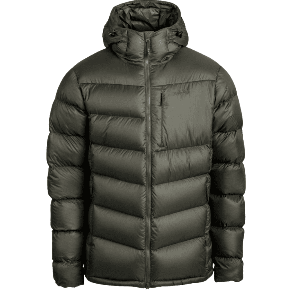 M's Fulu Down Hooded Jacket Dark Forest Green, view: 0