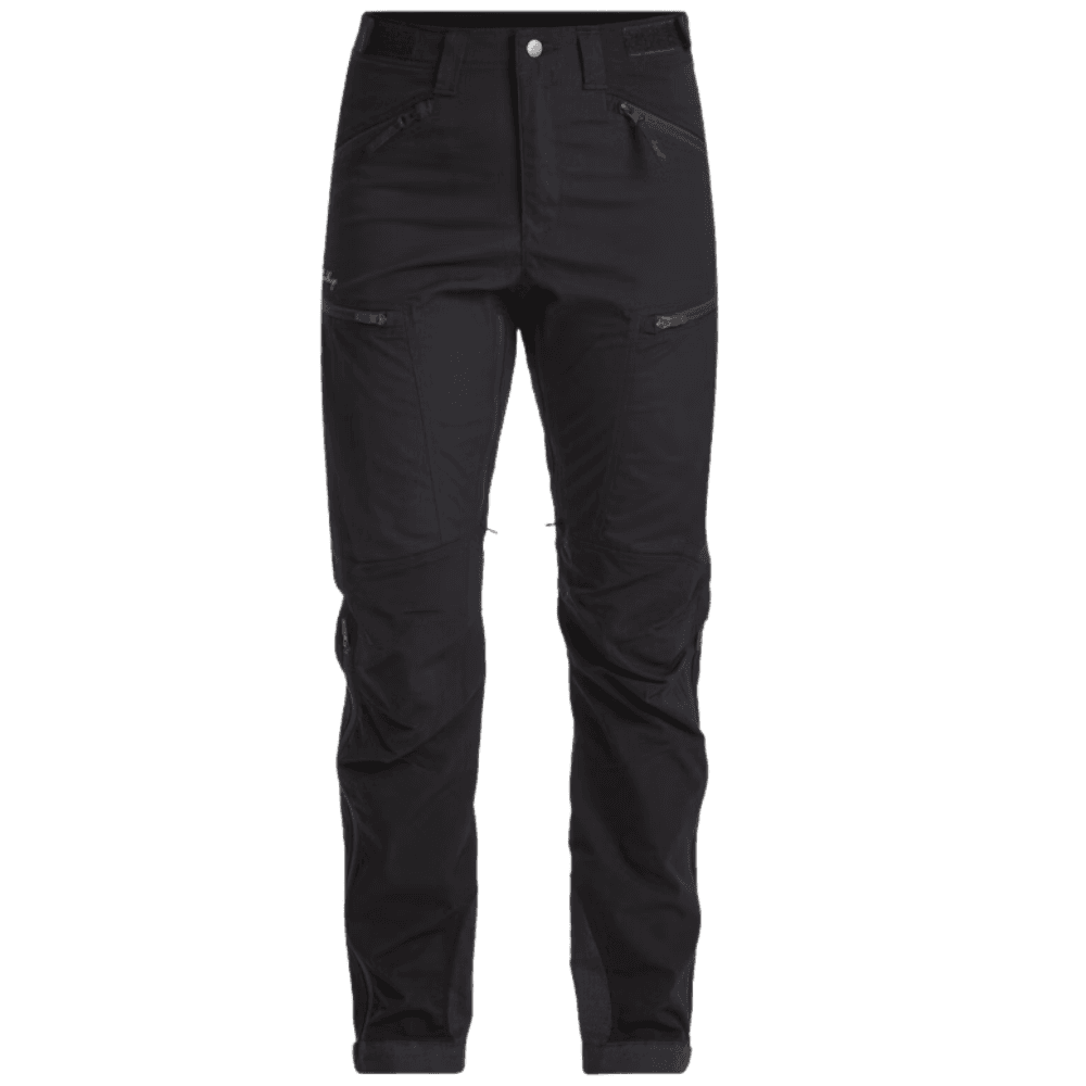 Makke High Waist Curved Pants Short Dam Svart, view: 0