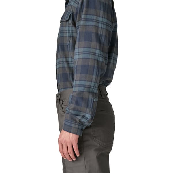 M's L/S LW Fjord Flannel Shirt Paw: Smolder Blue, view: 2