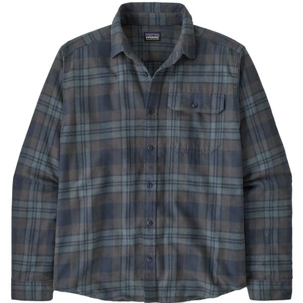 M's L/S LW Fjord Flannel Shirt Paw: Smolder Blue, view: 0