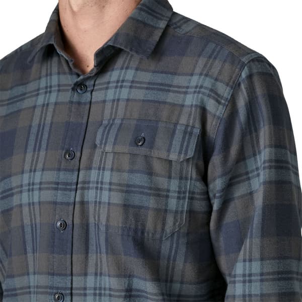 M's L/S LW Fjord Flannel Shirt Paw: Smolder Blue, view: 1