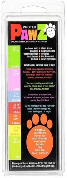 Dog Boots Black XS, view: 2