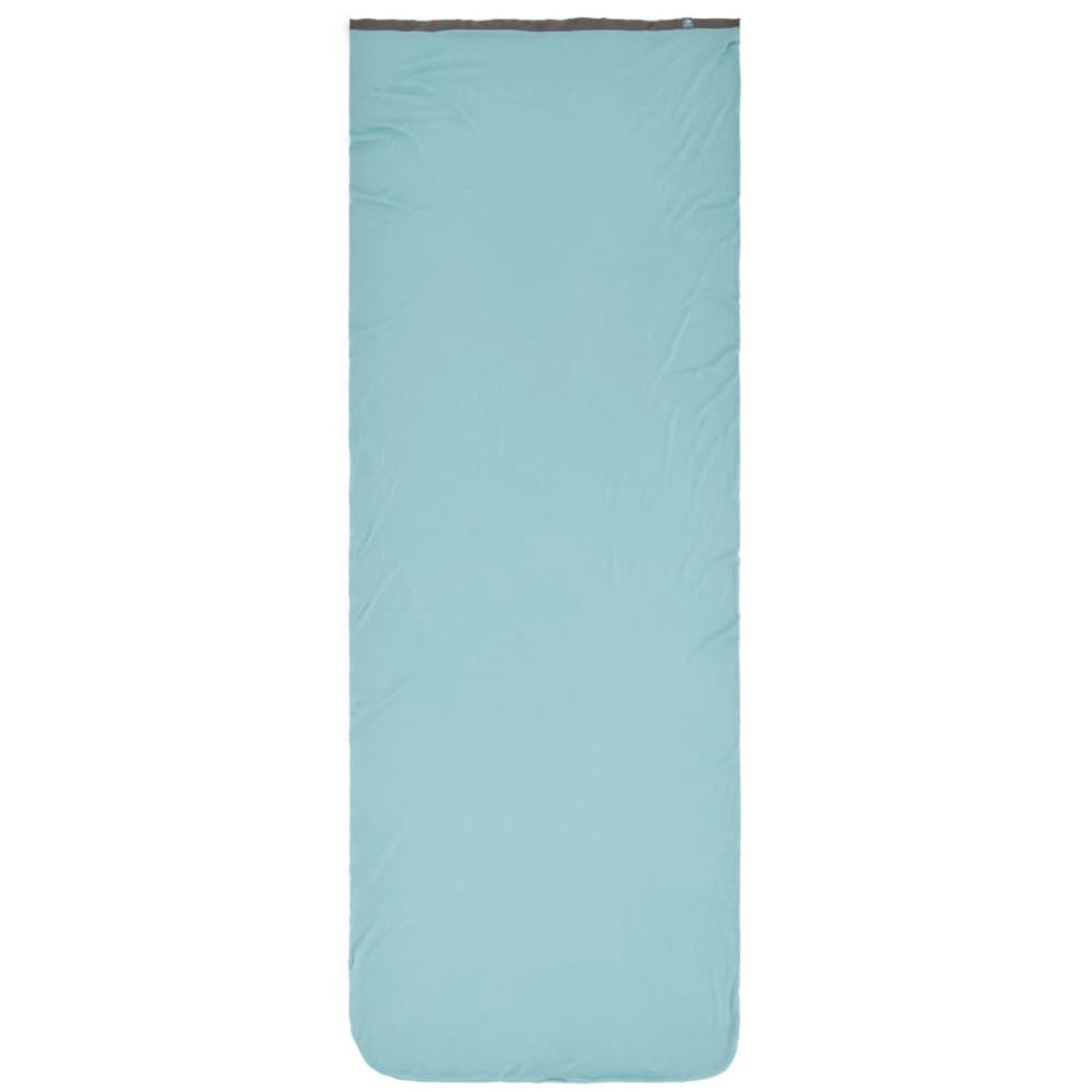 Comfort Blend Sleeping Bag Liner With Pillow Sleeve Rectangular Aqua Sea Blue, view: 0