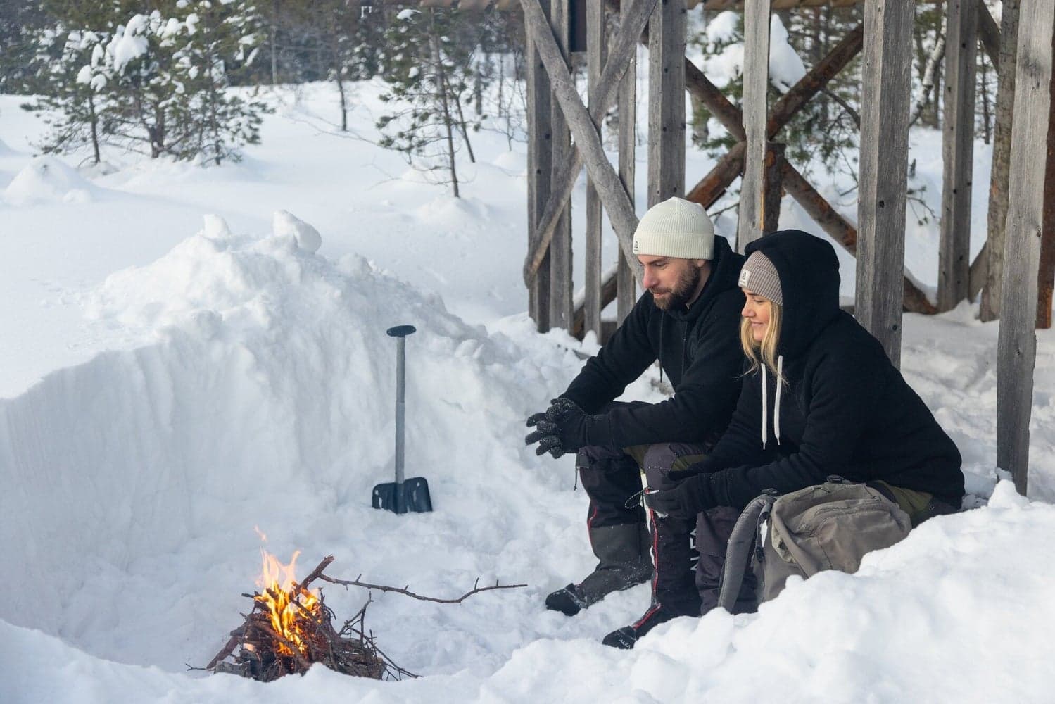 M's Fleecewool V2 Hoodie Jet Black, view: 5