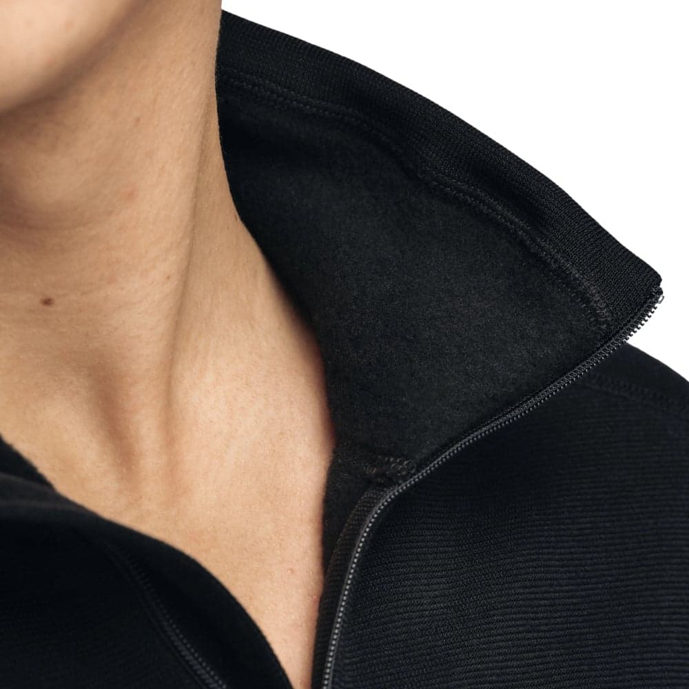 M's Fleecewool V2 Polo W/ Zip Jet Black, view: 3