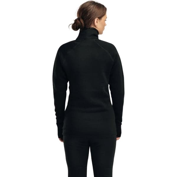 W's Fleecewool V2 Polo W/ Zip Jet Black, view: 7