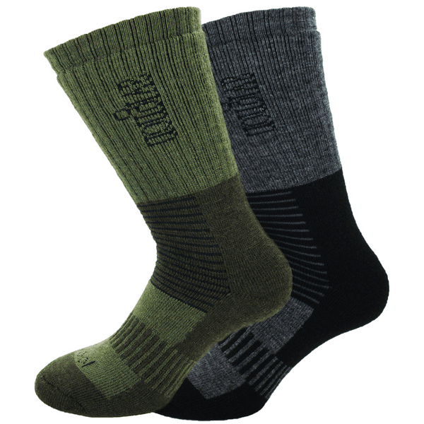 2-Pack Merinoull Mid Grey/Green, view: 0