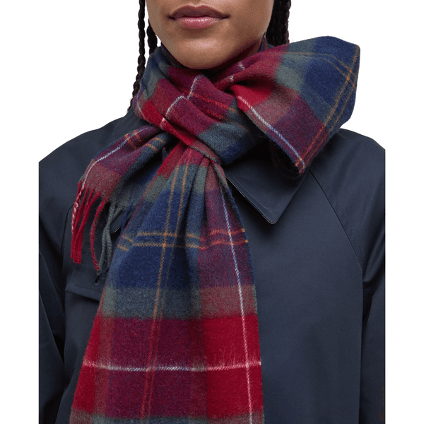 W's Tartan Scarf Winterberry Tartan, view: 2
