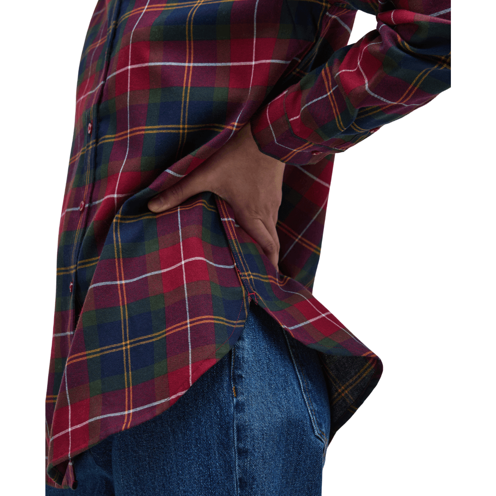 W's Glades Check Shirt Winterberry Tartan, view: 3