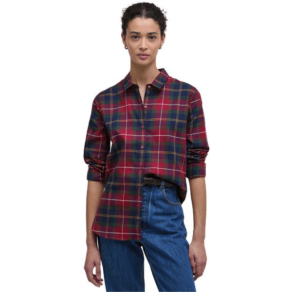 W's Glades Check Shirt Winterberry Tartan, view: 1