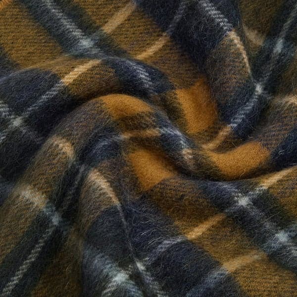 New Check Tartan Scarf Forest/Bronze Brown, view: 5