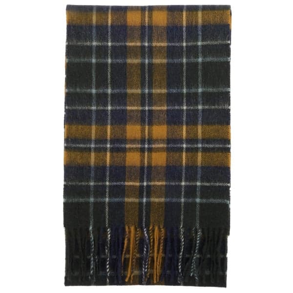 New Check Tartan Scarf Forest/Bronze Brown, view: 1
