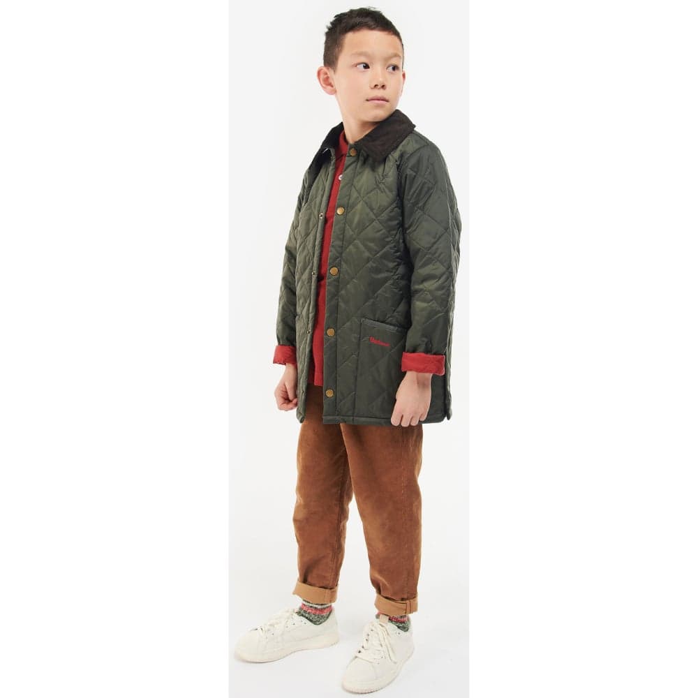 Liddesdale Quilt Kids Dark Olive/Red, view: 9