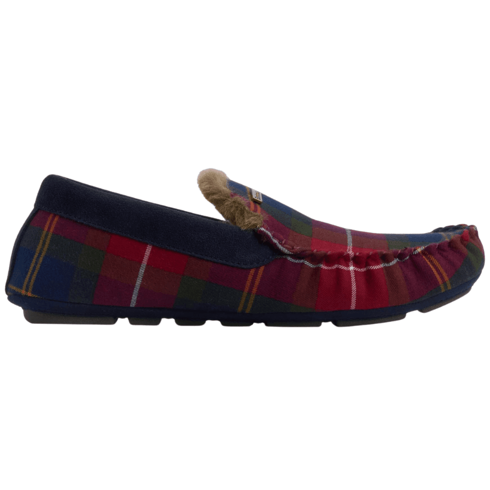 M's Monty Moccasin Slipper Winterberry Tartan, view: 1