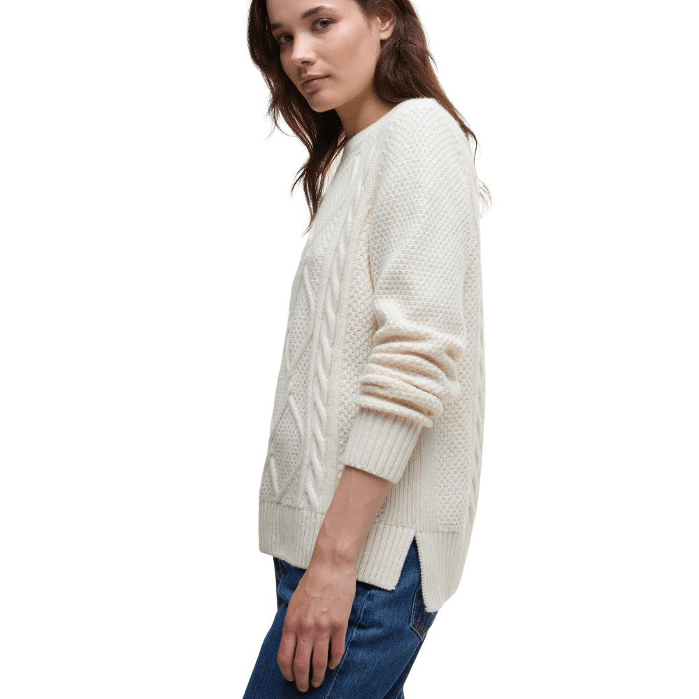 W's Burne Crew Knitted Jumper Ecru, view: 2