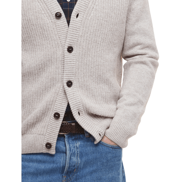 M's Mainland Knitted Cardigan Mist, view: 3