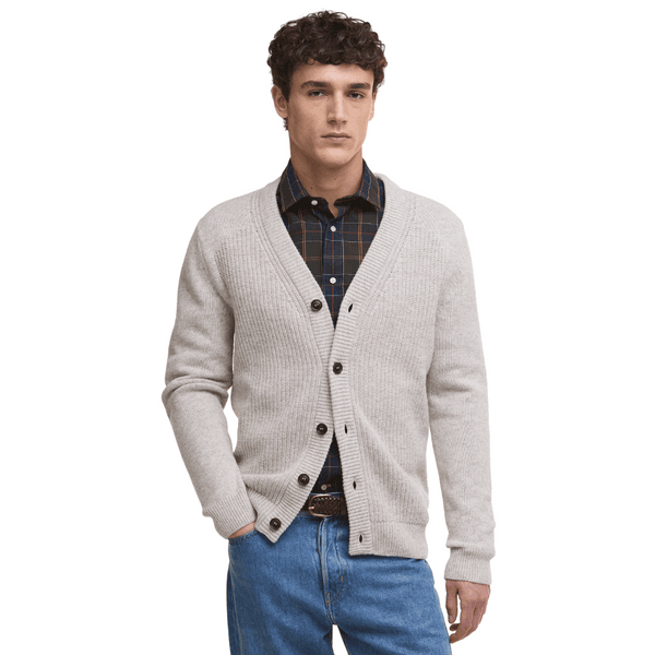 M's Mainland Knitted Cardigan Mist, view: 1