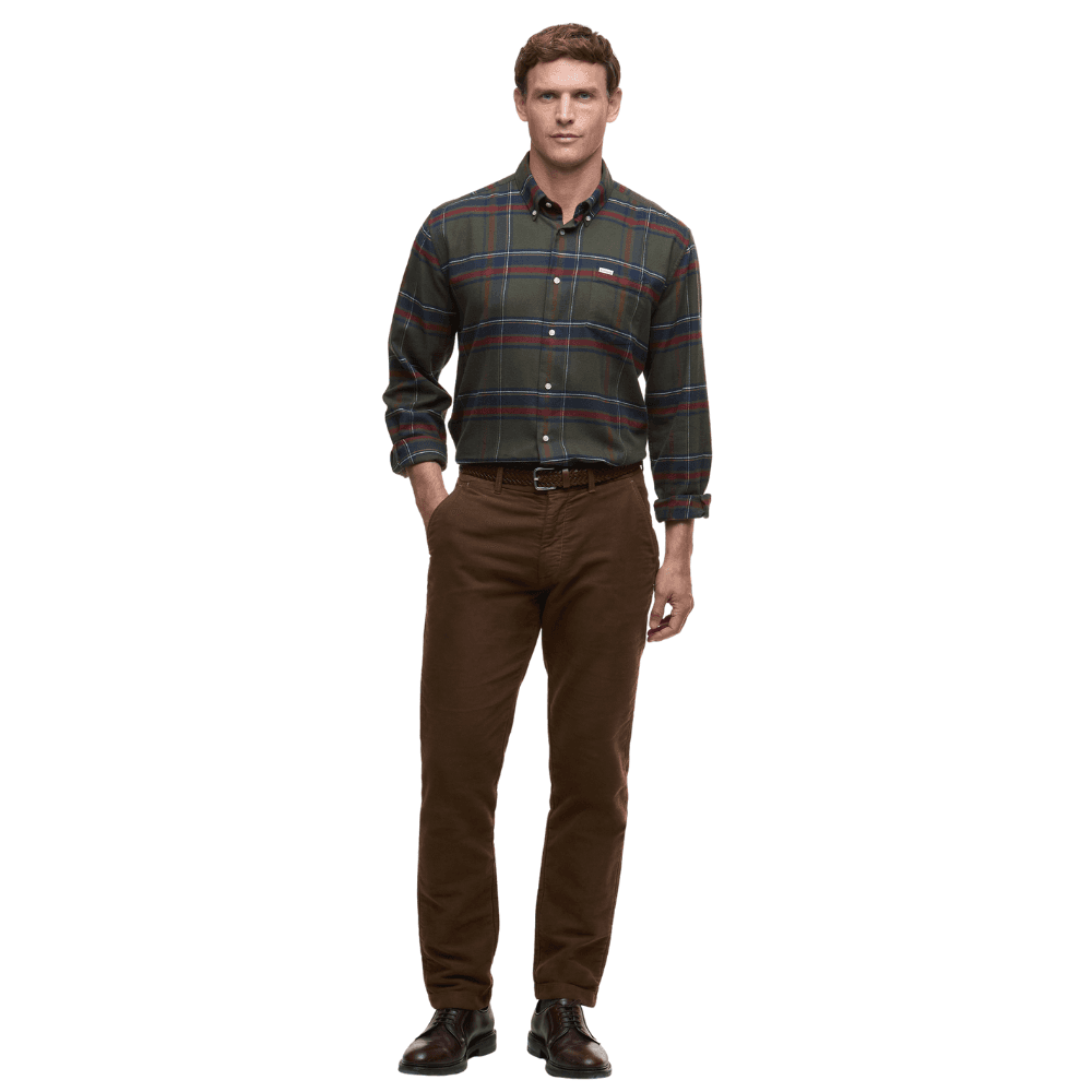 M's Dogwood Regular Checked Shirt Olive, view: 4