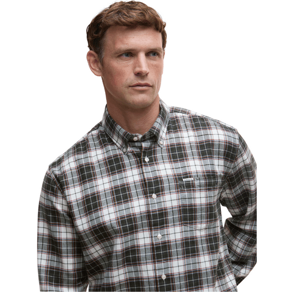 M's Telfield Regular Checked Shirt Olive, view: 1