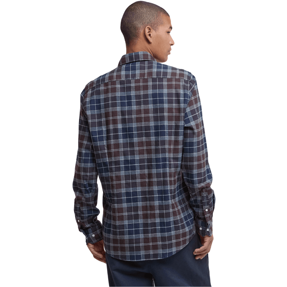 M's Fortrose Tailored Tartan Shirt Midnight Oak Tartan, view: 3