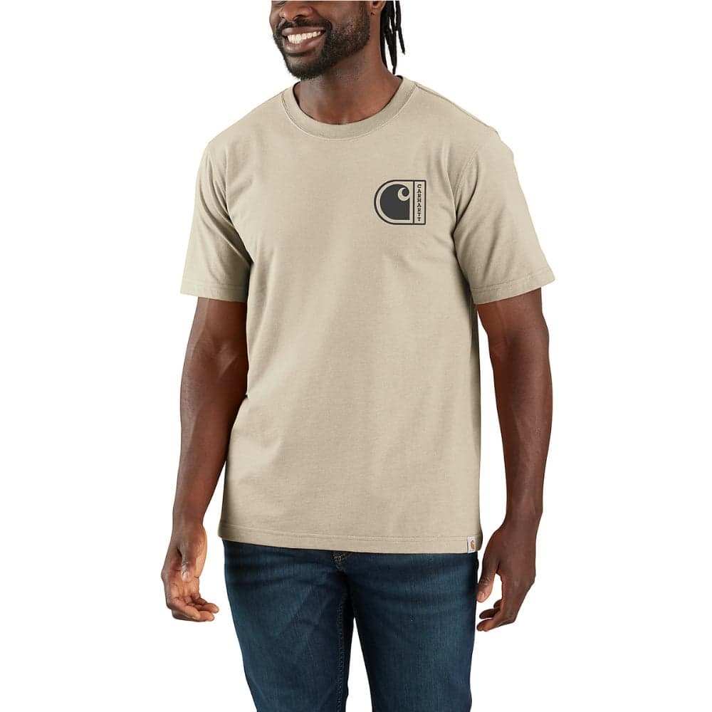 Carhartt M's C Graphic T-Shirt S/S Oat Milk, view: 2