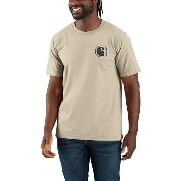 Carhartt M's C Graphic T-Shirt S/S Oat Milk, view: 2
