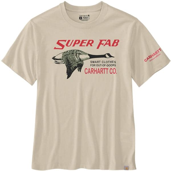 Carhartt M's Lfab Graphic T-Shirt Oat Milk, view: 0