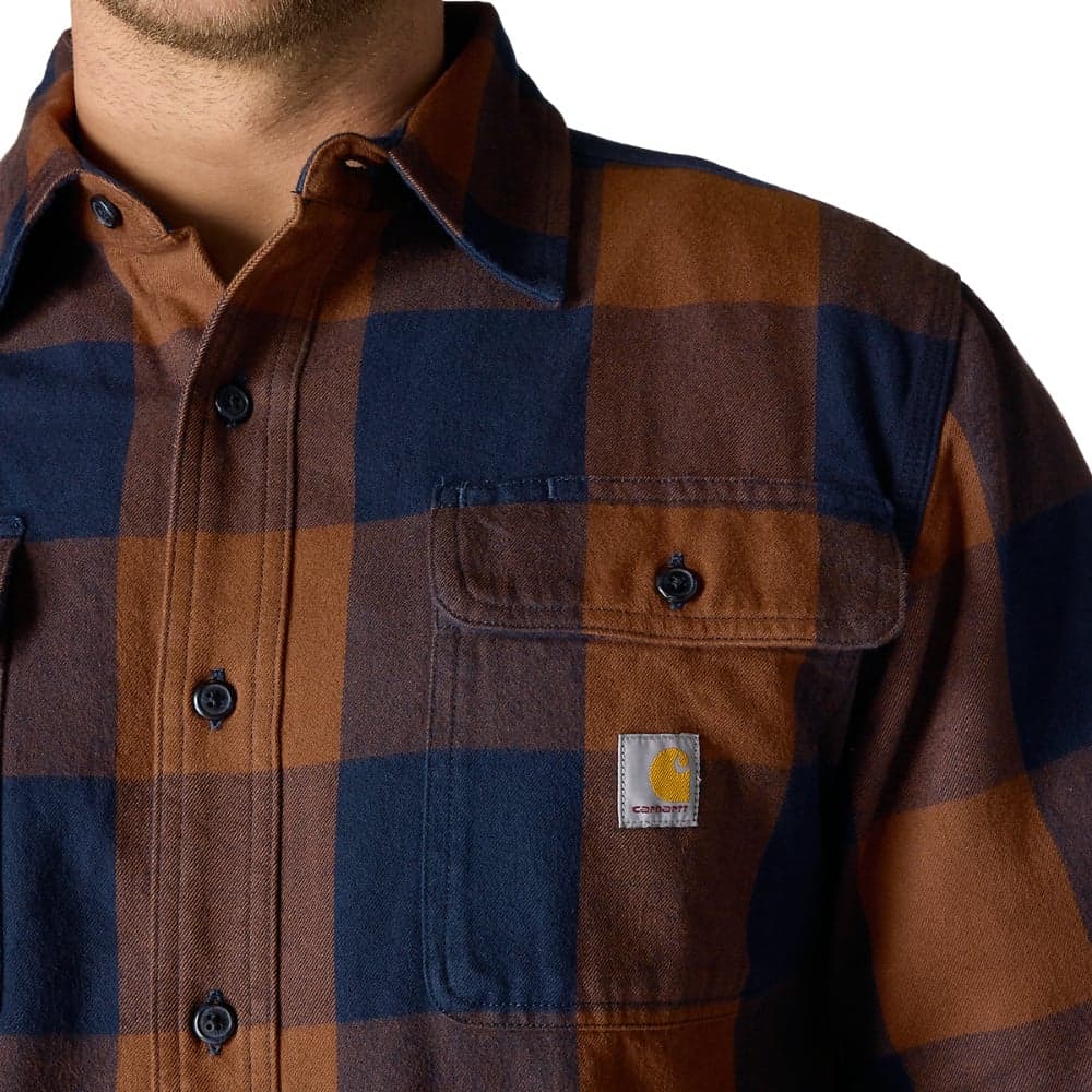 Carhartt M's Long-Sleeve Plaid Shirt Red Duck, view: 4