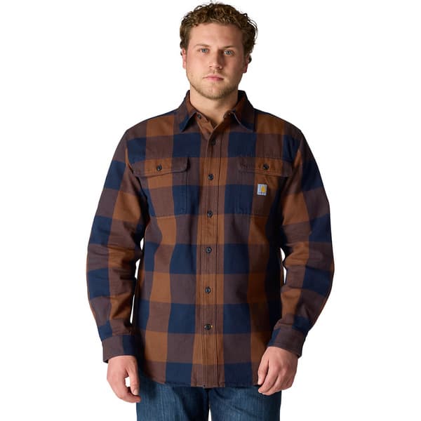 Carhartt M's Long-Sleeve Plaid Shirt Red Duck, view: 2