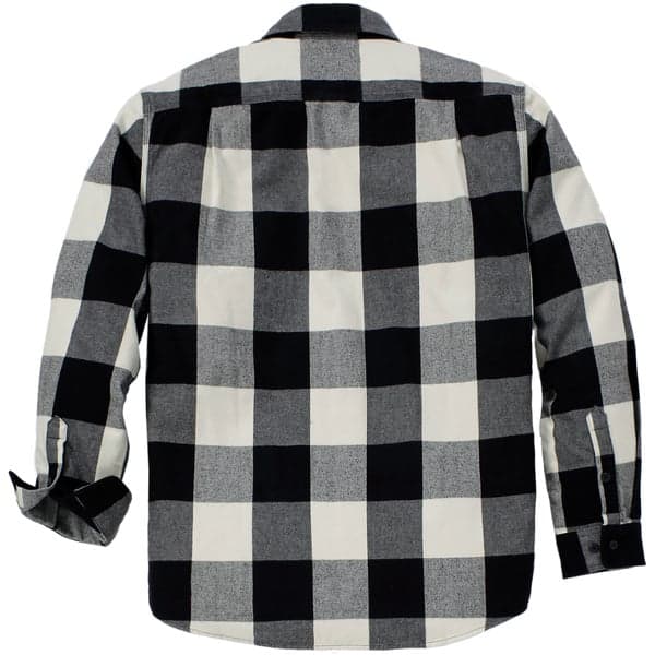 Carhartt M's Long-Sleeve Plaid Shirt Oat Milk, view: 1
