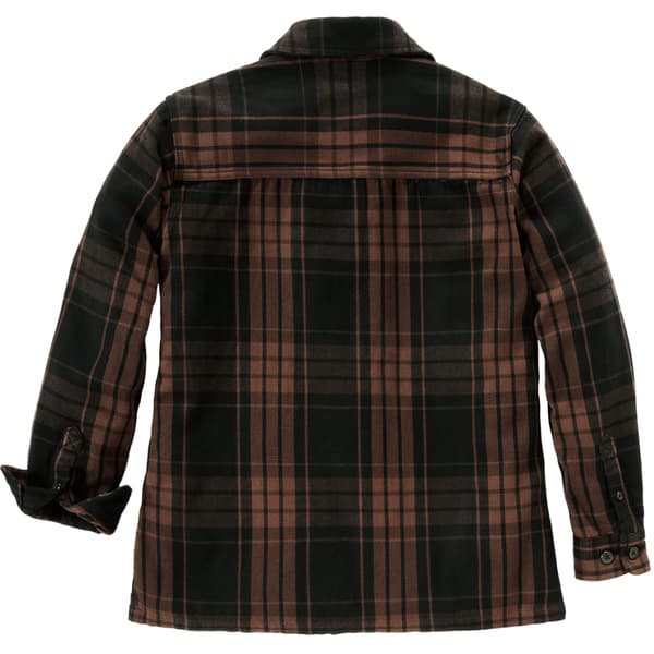 Carhartt W's Loose Fit Twill Plaid Shirt Black, view: 1
