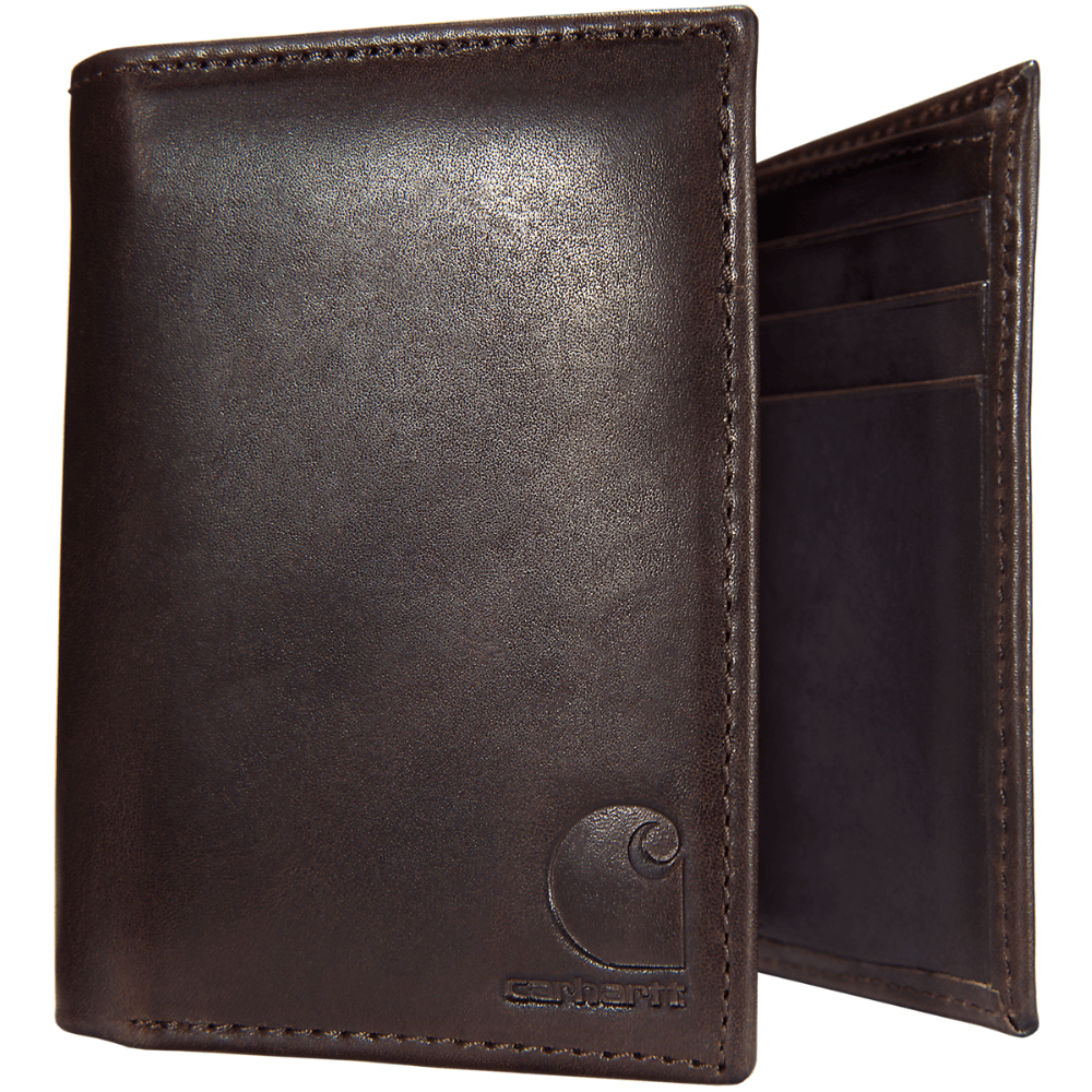 Carhartt M's Oil Tan Leather Trifold Wallet Dark Brown, view: 0