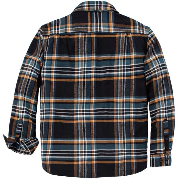 Carhartt M's Flannel Long-Sleeve Plaid Shirt Black, view: 1