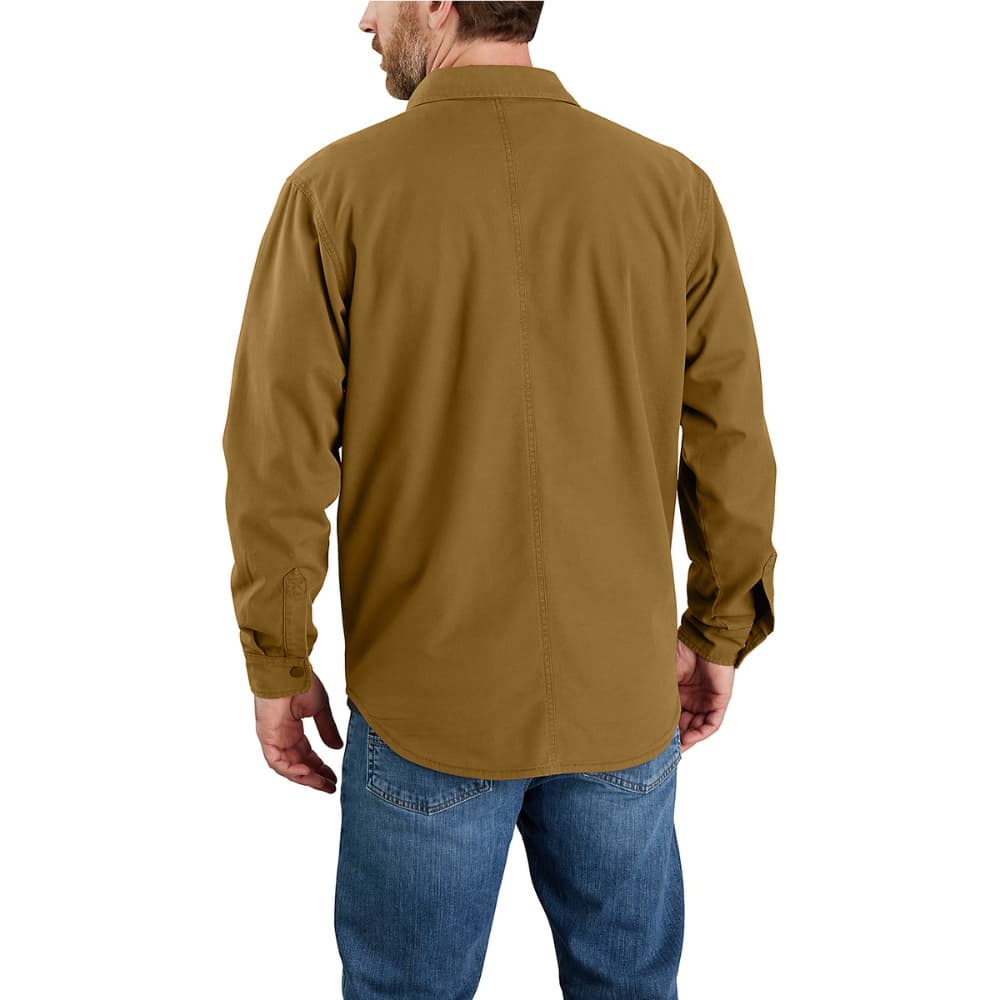 Carhartt M's Canvas Fleece-Lined Shirt Jacket Oak Brown, view: 3