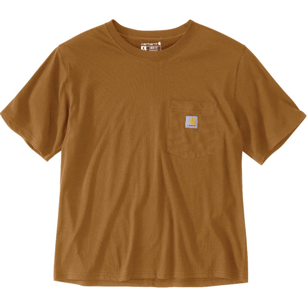 Carhartt W's Lightweight S/S Crewneck T-Shirt Carhartt® Brown, view: 0