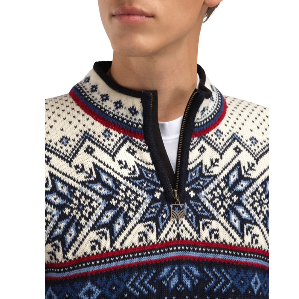 M's Vail Sweater Midnightnavy Redrose Offwhite, view: 3