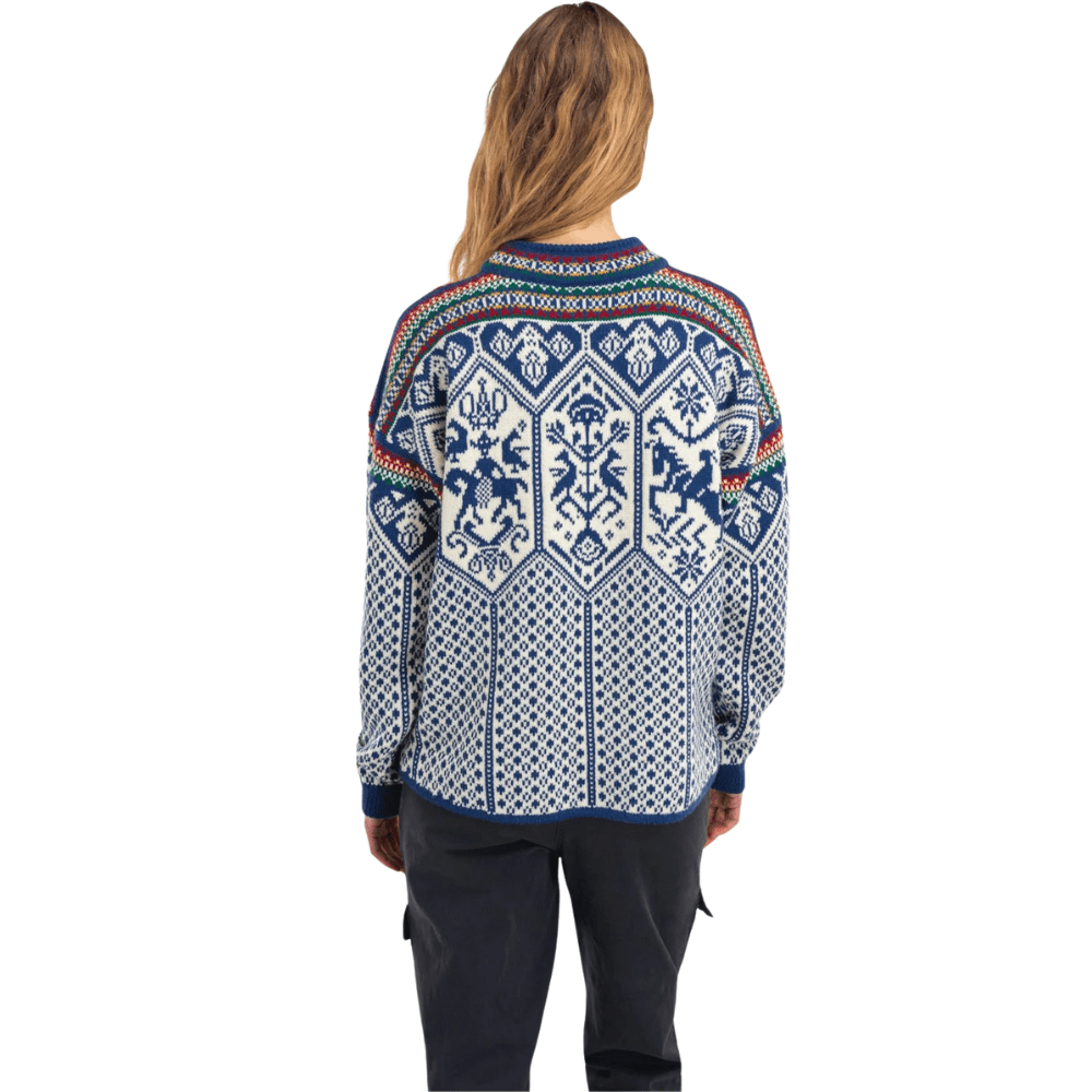 W's 1994 Fem Sweater Indigo Offwhite Mustard, view: 2