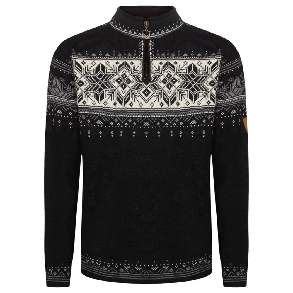 M's Blyfjell Sweater Black smoke Offwhite Light Charcoal, view: 0