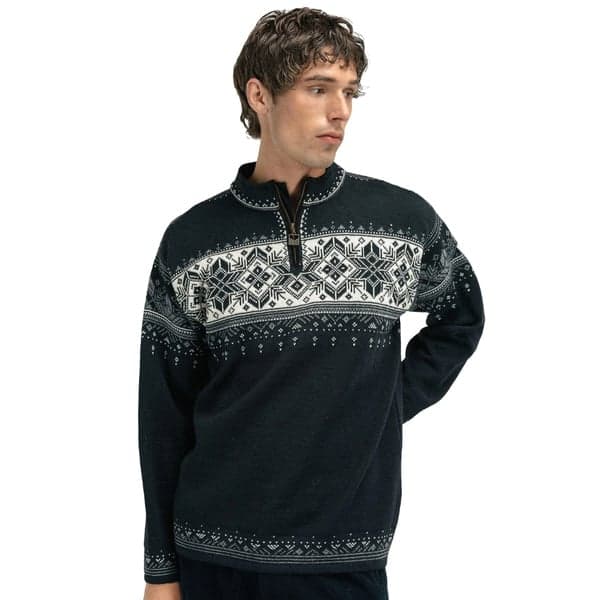 M's Blyfjell Sweater Black smoke Offwhite Light Charcoal, view: 1