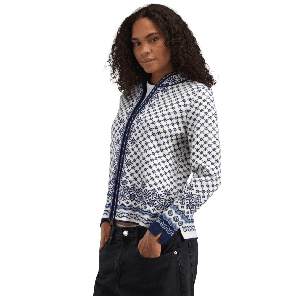 W's Solfrid Fem Jacket Offwhite Electricstorm Navy, view: 3