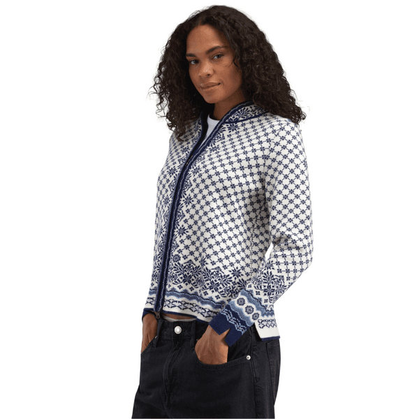 W's Solfrid Fem Jacket Offwhite Electricstorm Navy, view: 3