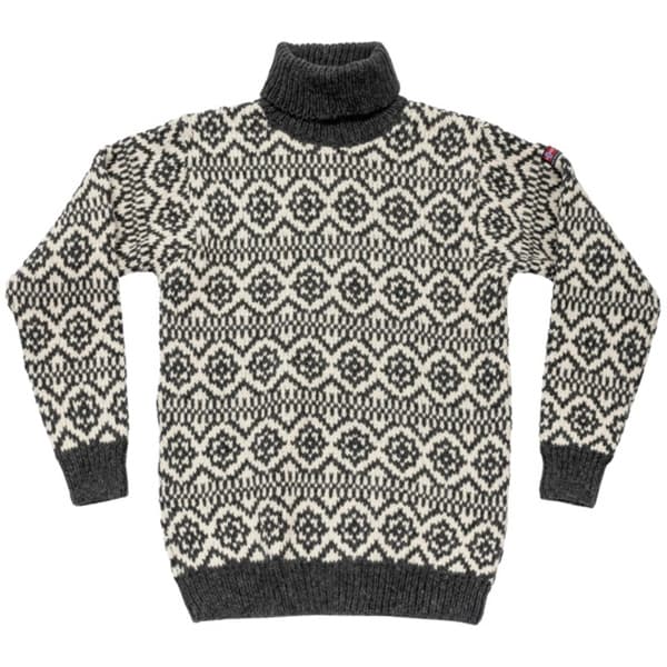 Hoddevik Wool High Neck Anthracite/Offwhite, view: 1