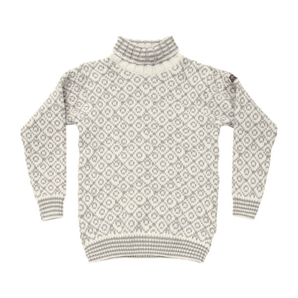 Svalbard Wool High Neck Offwhite/Grey, view: 0