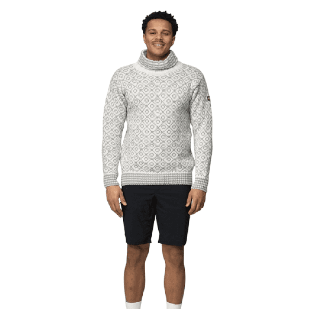 Svalbard Wool High Neck Offwhite/Grey, view: 1