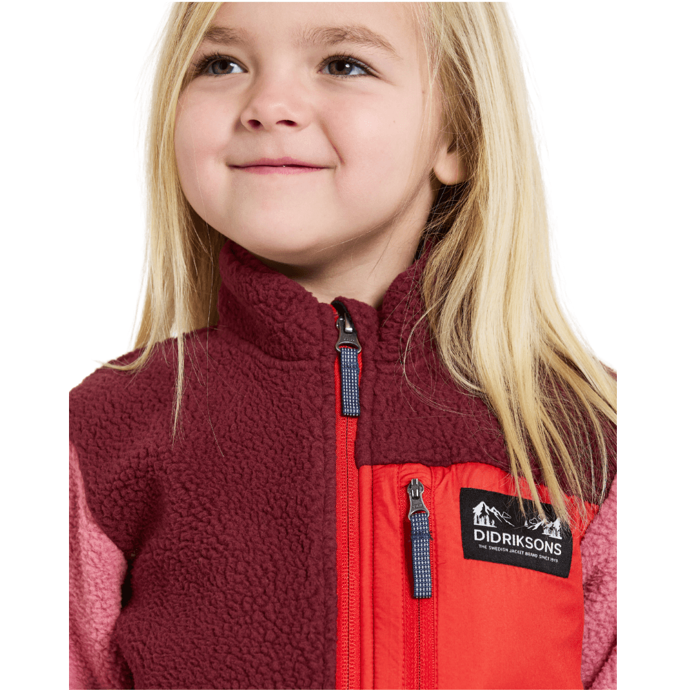 Anten Fullzip Kids Anemon Red, view: 3