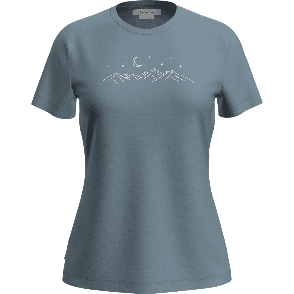 W's Merino 150 Tech Lite Ss Tee Sparkling Stars Flint Blue, view: 0