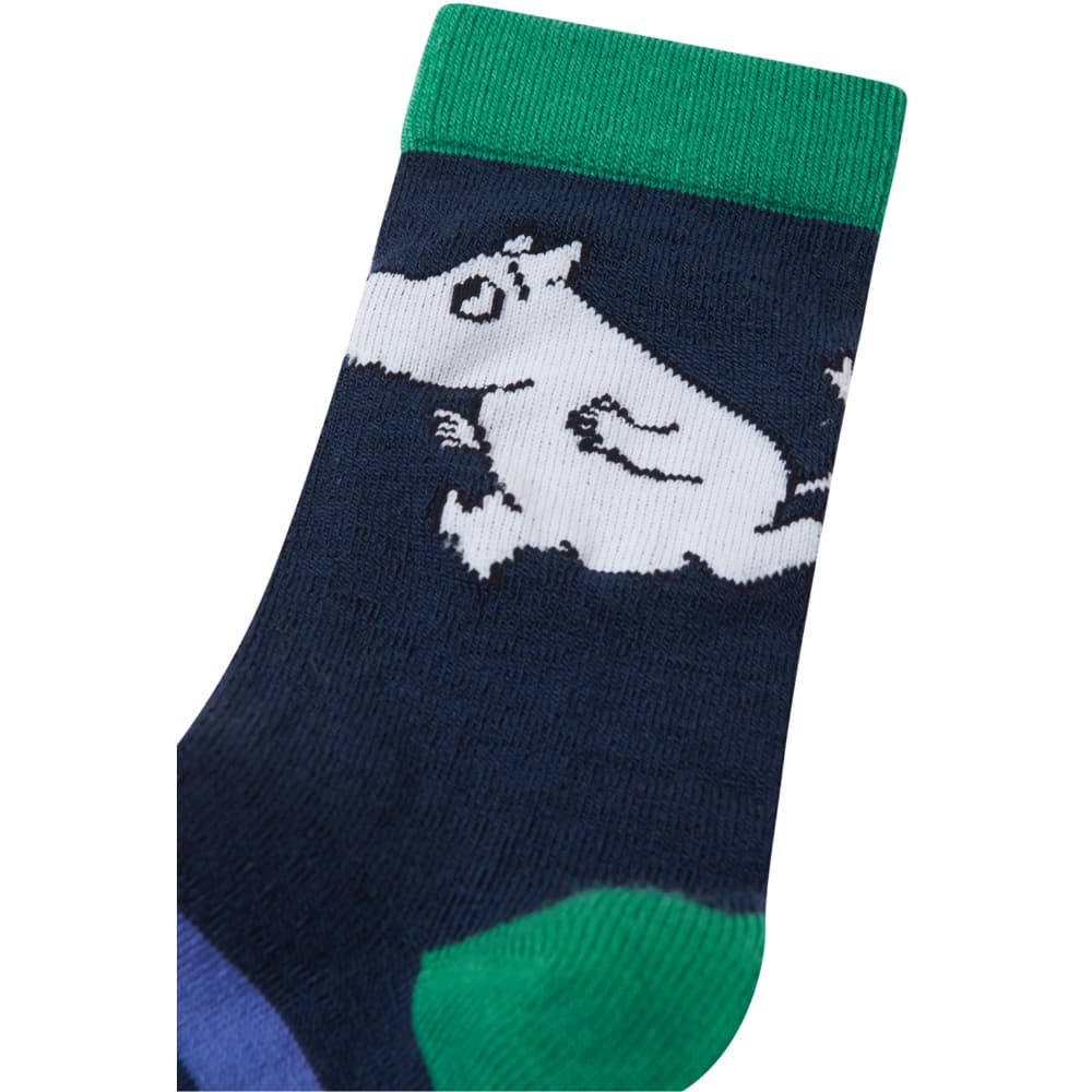 Socks Moomin Randig Kids Navy, view: 2
